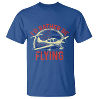Funny Airplane Pilot T Shirt I'd Rather Be Flying - Wonder Print Shop