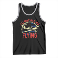 Funny Airplane Pilot Tank Top I'd Rather Be Flying - Wonder Print Shop