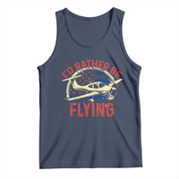 Funny Airplane Pilot Tank Top I'd Rather Be Flying - Wonder Print Shop