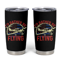 Funny Airplane Pilot Tumbler Cup I'd Rather Be Flying - Wonder Print Shop