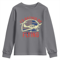 Funny Airplane Pilot Youth Sweatshirt I'd Rather Be Flying - Wonder Print Shop