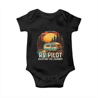 RV Pilot Enjoying The Journey Baby Onesie Funny Camping Lover - Wonder Print Shop