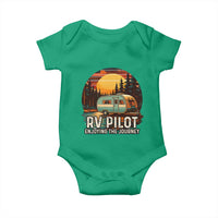 RV Pilot Enjoying The Journey Baby Onesie Funny Camping Lover - Wonder Print Shop