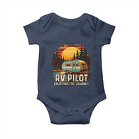 RV Pilot Enjoying The Journey Baby Onesie Funny Camping Lover - Wonder Print Shop