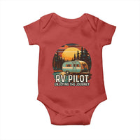 RV Pilot Enjoying The Journey Baby Onesie Funny Camping Lover - Wonder Print Shop