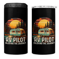 RV Pilot Enjoying The Journey 4 in 1 Can Cooler Tumbler Funny Camping Lover - Wonder Print Shop