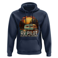 RV Pilot Enjoying The Journey Hoodie Funny Camping Lover - Wonder Print Shop