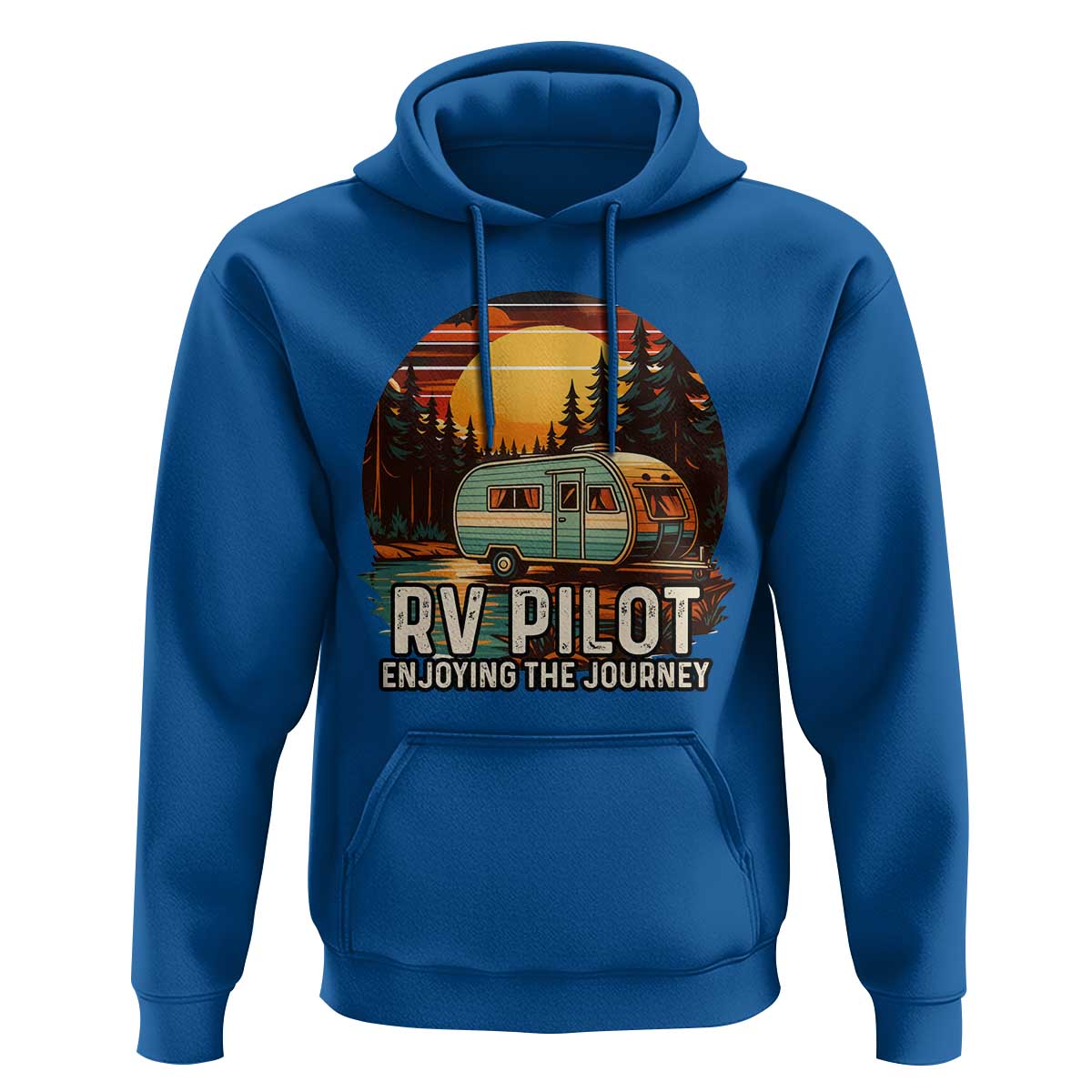 RV Pilot Enjoying The Journey Hoodie Funny Camping Lover - Wonder Print Shop