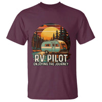 RV Pilot Enjoying The Journey T Shirt Funny Camping Lover - Wonder Print Shop