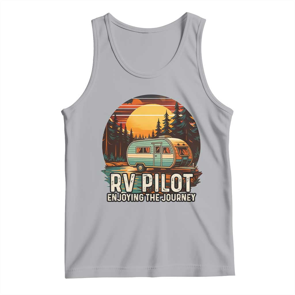 RV Pilot Enjoying The Journey Tank Top Funny Camping Lover - Wonder Print Shop
