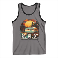 RV Pilot Enjoying The Journey Tank Top Funny Camping Lover - Wonder Print Shop