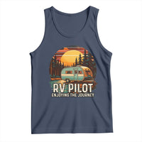 RV Pilot Enjoying The Journey Tank Top Funny Camping Lover - Wonder Print Shop