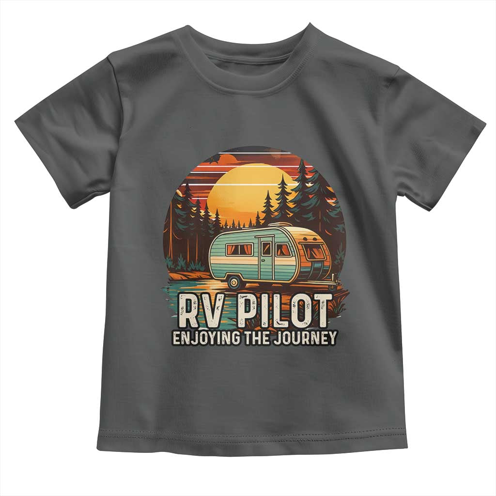 RV Pilot Enjoying The Journey Toddler T Shirt Funny Camping Lover - Wonder Print Shop