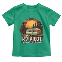 RV Pilot Enjoying The Journey Toddler T Shirt Funny Camping Lover - Wonder Print Shop