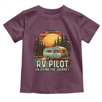 RV Pilot Enjoying The Journey Toddler T Shirt Funny Camping Lover - Wonder Print Shop