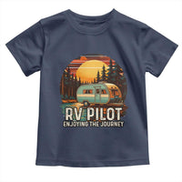RV Pilot Enjoying The Journey Toddler T Shirt Funny Camping Lover - Wonder Print Shop