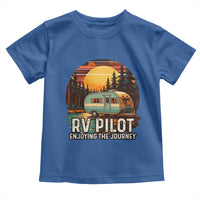 RV Pilot Enjoying The Journey Toddler T Shirt Funny Camping Lover - Wonder Print Shop