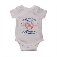 Still Playing With Airplane Baby Onesie Aviation Lover Airline Pilot - Wonder Print Shop