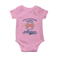 Still Playing With Airplane Baby Onesie Aviation Lover Airline Pilot - Wonder Print Shop