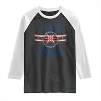 Still Playing With Airplane Raglan Shirt Aviation Lover Airline Pilot - Wonder Print Shop