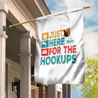 RV Camping Caravan Motorhome Garden Flag Just Here For The Hookups - Wonder Print Shop