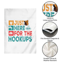 RV Camping Caravan Motorhome Garden Flag Just Here For The Hookups - Wonder Print Shop