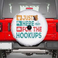 RV Camping Caravan Motorhome Spare Tire Cover Just Here For The Hookups - Wonder Print Shop
