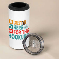 RV Camping Caravan Motorhome 4 in 1 Can Cooler Tumbler Just Here For The Hookups - Wonder Print Shop