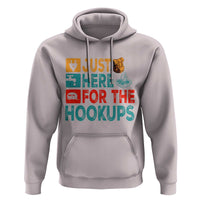 RV Camping Caravan Motorhome Hoodie Just Here For The Hookups - Wonder Print Shop