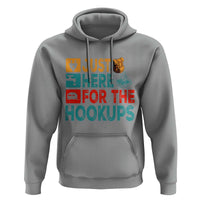 RV Camping Caravan Motorhome Hoodie Just Here For The Hookups - Wonder Print Shop