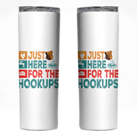RV Camping Caravan Motorhome Skinny Tumbler Just Here For The Hookups - Wonder Print Shop