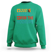 RV Camping Caravan Motorhome Sweatshirt Just Here For The Hookups - Wonder Print Shop