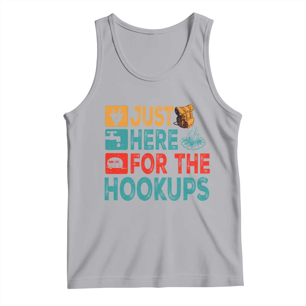 RV Camping Caravan Motorhome Tank Top Just Here For The Hookups - Wonder Print Shop