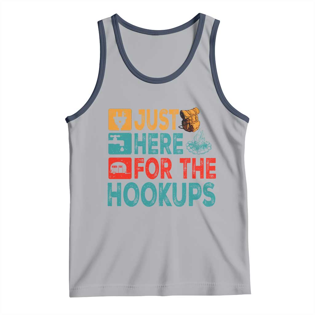 RV Camping Caravan Motorhome Tank Top Just Here For The Hookups - Wonder Print Shop