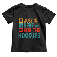 RV Camping Caravan Motorhome Toddler T Shirt Just Here For The Hookups - Wonder Print Shop