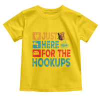 RV Camping Caravan Motorhome Toddler T Shirt Just Here For The Hookups - Wonder Print Shop