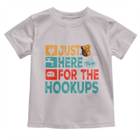 RV Camping Caravan Motorhome Toddler T Shirt Just Here For The Hookups - Wonder Print Shop