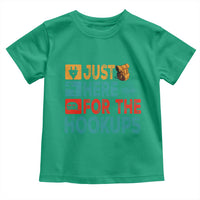 RV Camping Caravan Motorhome Toddler T Shirt Just Here For The Hookups - Wonder Print Shop