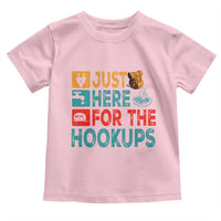 RV Camping Caravan Motorhome Toddler T Shirt Just Here For The Hookups - Wonder Print Shop