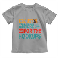 RV Camping Caravan Motorhome Toddler T Shirt Just Here For The Hookups - Wonder Print Shop