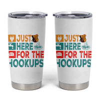RV Camping Caravan Motorhome Tumbler Cup Just Here For The Hookups - Wonder Print Shop