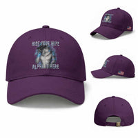 Hide Your Wife The Alpha Is Here Baseball Cap Funny Sarcastic Cringe Werewolf Meme