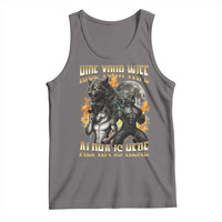 Hide Your Wife The Alpha is Here Tank Top Cringe Werewolf Alpha Meme Humor