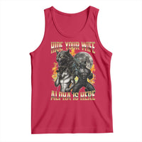 Hide Your Wife The Alpha is Here Tank Top Cringe Werewolf Alpha Meme Humor