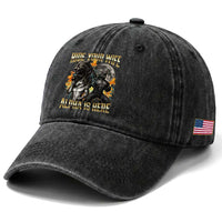 Hide Your Wife The Alpha is Here Washed Cotton Baseball Cap Cringe Werewolf Alpha Meme Humor