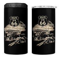 Route Highway 66 100 Year Centennial Motorcycle Americana Road Sign 4 in 1 Can Cooler Tumbler