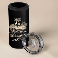 Route Highway 66 100 Year Centennial Motorcycle Americana Road Sign 4 in 1 Can Cooler Tumbler