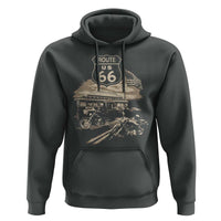Route Highway 66 100 Year Centennial Motorcycle Americana Road Sign Hoodie