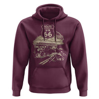 Route Highway 66 100 Year Centennial Motorcycle Americana Road Sign Hoodie