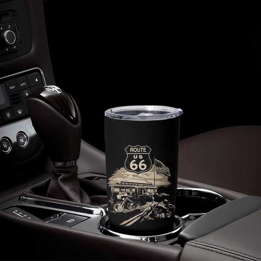 Route Highway 66 100 Year Centennial Motorcycle Americana Road Sign Tumbler Cup